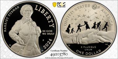 2024-P $1 Harriet Tubman First Strike PR70DCAM