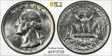 1956-D 25C MS63