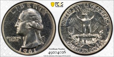 1961 25C PR66