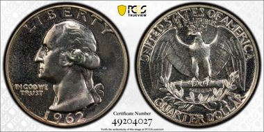 1962 25C PR66