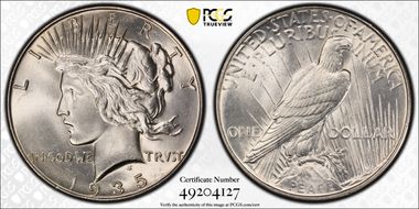 1935 $1 MS66