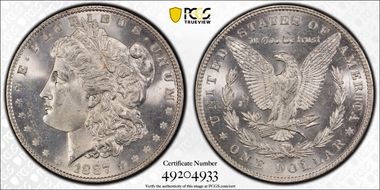 1887/6 $1 MS64