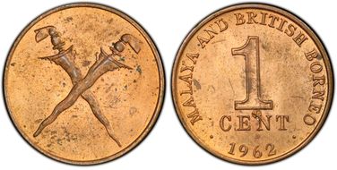 1962 1C MS64RD