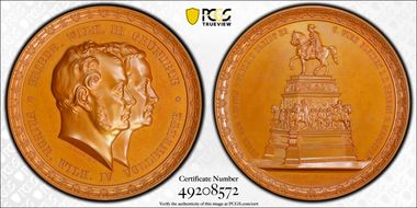 1851 Medal Marienburg-4250 Bronzed AE SP65