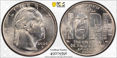 2024-P 25C Rev. Dr. Pauli Murray MS65