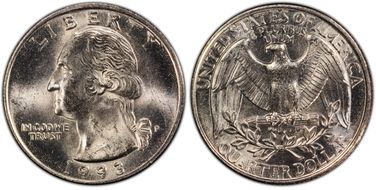 1993-P 25C MS65
