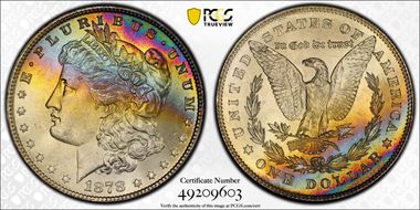 1878 7TF $1 Reverse of 1878 MS66+ 