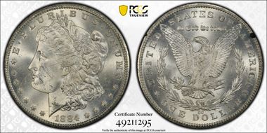 1884-CC $1 GSA Hoard MS64