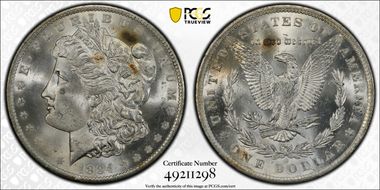 1884-O $1 MS64