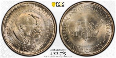 1951 50C Washington-Carver MS66