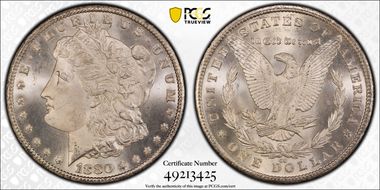 1880-CC $1 8/Low 7 MS66