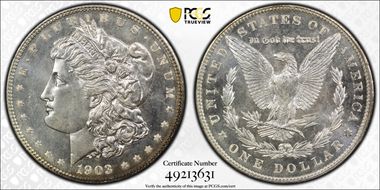 1903 $1 MS66+ PL