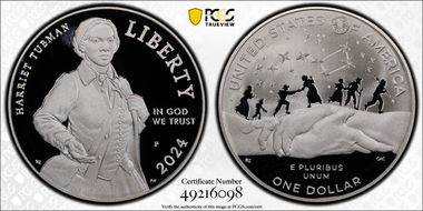 2024-P $1 Harriet Tubman PR69DCAM