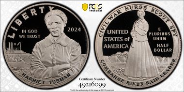 2024-S 50C Harriet Tubman PR69DCAM