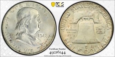 1948 50C MS65FBL