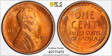1917-S 1C MS65RD