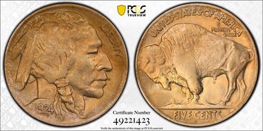 1924-D 5C MS64