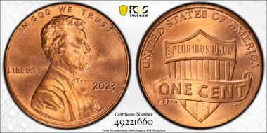 2023 1C Shield, Extra "V" MS65RD