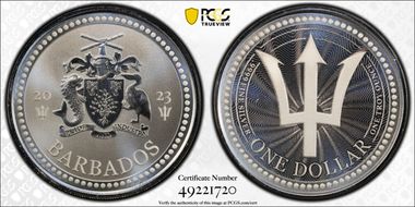 2023 $1 Trident MS69