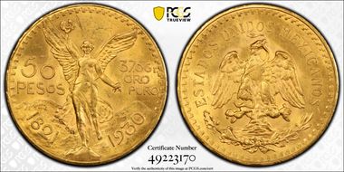 1930 50 Peso KM-481  Au N1