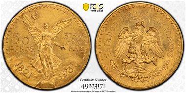 1931/0 50 Peso KM-481 Au N1