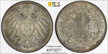 1914-A Mark J-17 Ag MS64