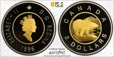 1996 $2 PR69DCAM