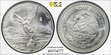 2005-Mo 1/2 oz Libertad Ag MS69