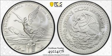 2008-Mo 1/2 oz Libertad Ag MS69