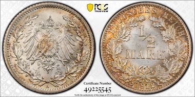 1912-A 1/2 Mk J-16 MS67