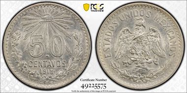 1918-M 50C KM-445  Ag MS62