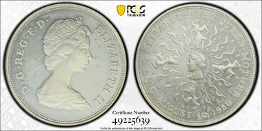 1980 25p S-LL3Queen Mother Ag PR63CAM