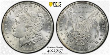 1883 $1 MS63