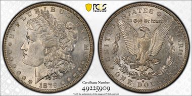 1879-O $1 AU55
