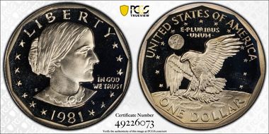 1981-S SBA$1 Type 1 PR69DCAM