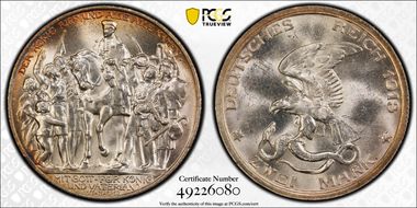 1913 2 Mk 100 Years J-109 MS64