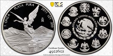 2011-Mo Onza Libertad Ag PR69DCAM