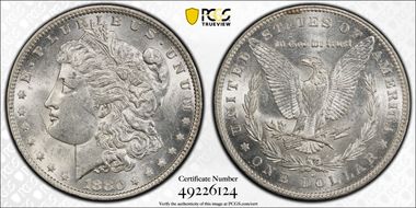 1880-O $1 AU58