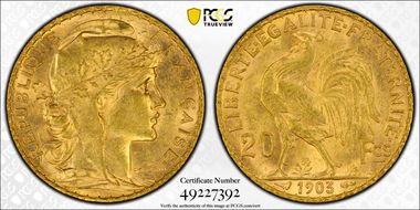 1903 20 Fr Gad-1064 F-534 MS62