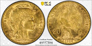 1904 20 Fr Gad-1064 F-534 MS63