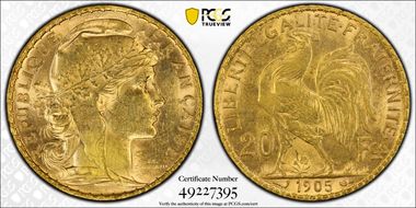 1905 20 Fr Gad-1064 F-534 MS62