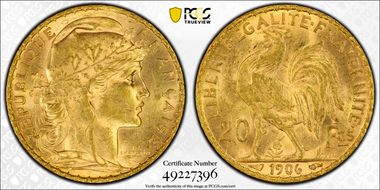 1906 20 Fr Gad-1064 F-534 MS63