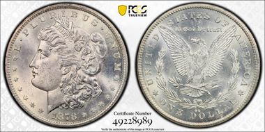 1878-CC $1 MS64