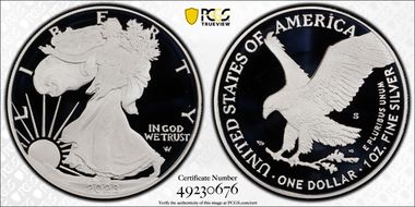 2023-S $1 Silver Eagle First Strike PR70DCAM