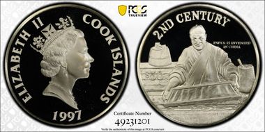 1997 $50 2nd Century Paper is Invented PR69DCAM