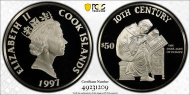 1997 $50 10th Century The Dark Ages of Europe PR69DCAM
