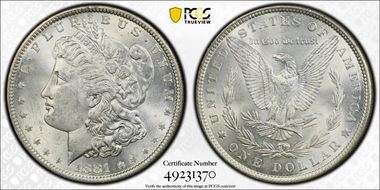 1881 $1 MS62