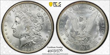 1883-O $1 MS65