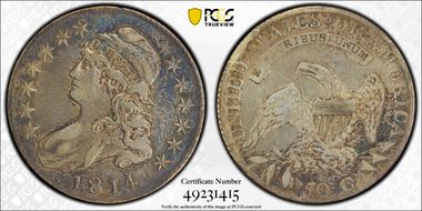 1814 50C O-105a Single Leaf N1