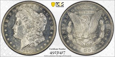 1878-S $1 MS62